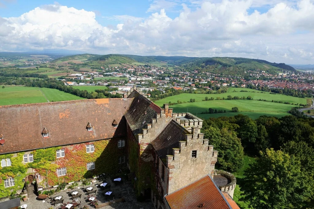 burg saaleck bei hammelburg in deutschland